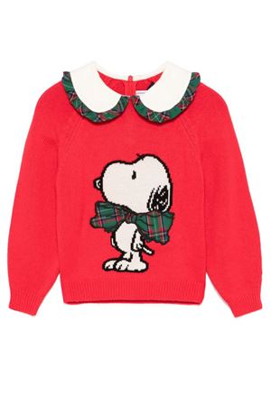 Maglione Calia x Snoopy cremisi SAINT BARTH KIDS | CAJ00100053G